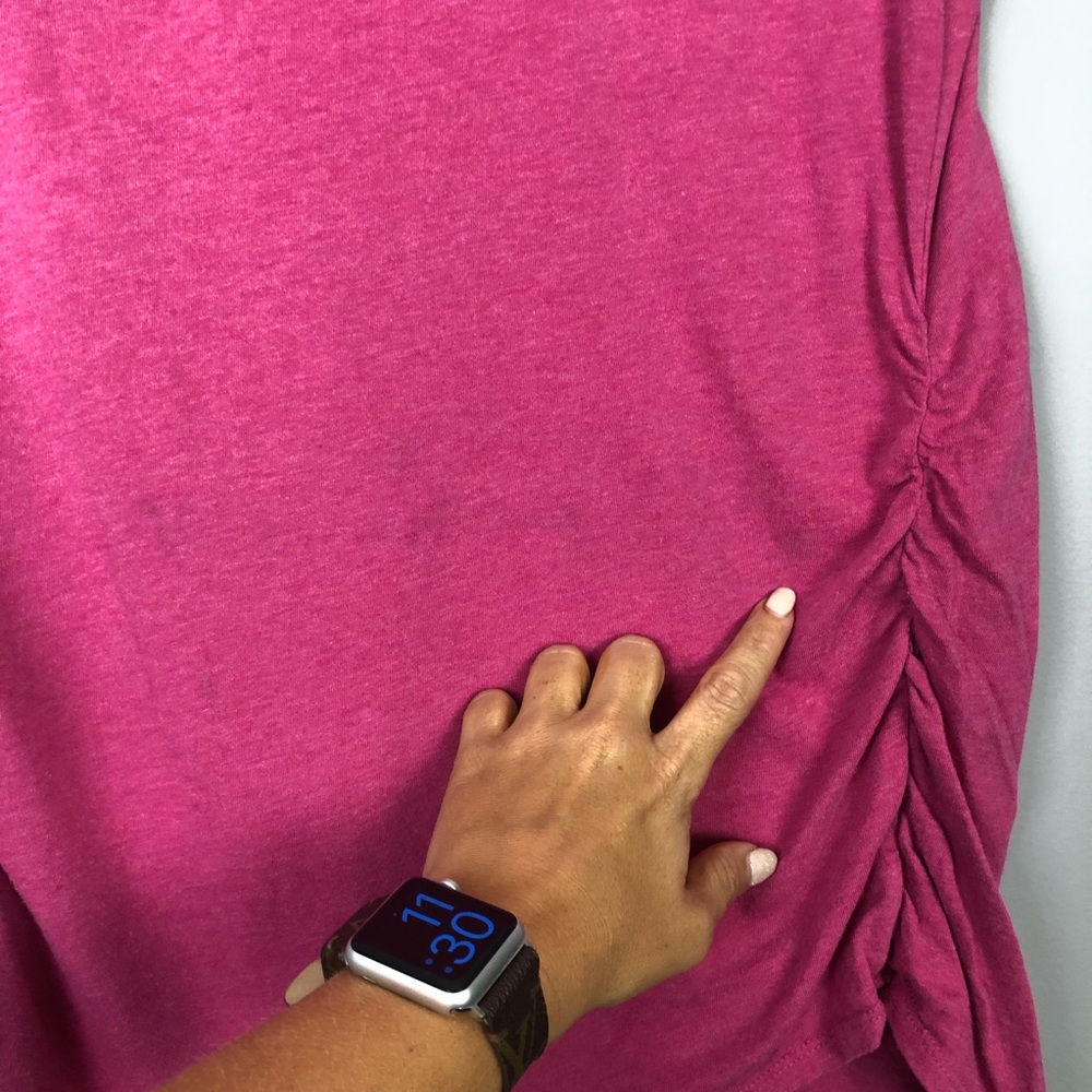 Isabel Maternity Pink Tee - Picture 6 of 7